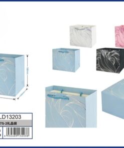 BOLSA DE REGALO DE COLOR LISO CON DISEÑOS 23*18*10CM 1UND