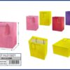 BOLSA DE REGALO DE COLOR LISO CON ETIQUETA 44*31*12CM 1UND