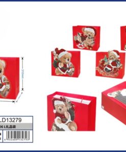 BOLSA DE REGALO NAVIDEÑO 40*31*12CM 1UND / HLD13279