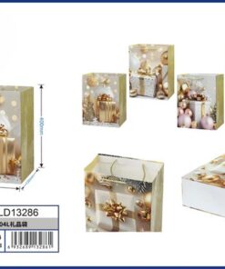 BOLSA DE REGALO NAVIDEÑO 40*30*12CM 1UND / HLD13286