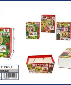 BOLSA DE REGALO NAVIDEÑO 40*30*12CM 1UND / HLD13291