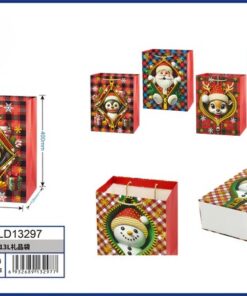BOLSA DE REGALO NAVIDEÑO 40*30*12CM 1UND / HLD13297