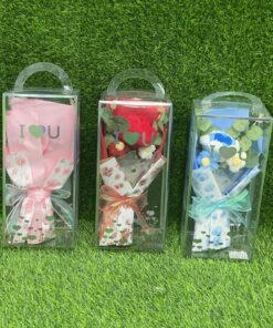 CAJA CON RAMO DE FLOR 28*13CM 1UND / 0608-8702