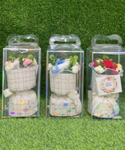 CAJA CON RAMO DE FLOR 26*14CM / 0608-8901