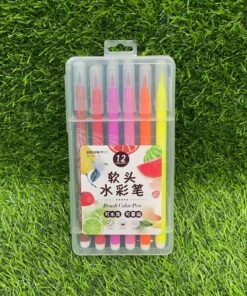 SET DE MARCADORES DE ACUARELA 12 COLORES 1UND (12PCS) / 713-12