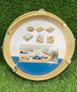 BANDEJA REDONA DE MADERA 25CM 1UND / 90070-65