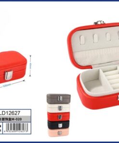 JOYERO DE COLOR LISO CON DISEÑO RECTANGULAR 7.5*12*4CM / HLD12627