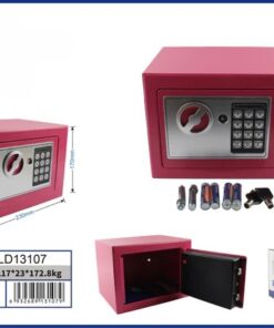 CAJA FUERTE T17 COLOR ROSADO 17*23CM 172.8KG / HLD13107