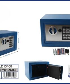CAJA FUERTE T17 COLOR AZUL 17*23CM 172.8KG / HLD13108
