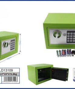 CAJA FUERTE T17 COLOR VERDE CLARO 17*23CM 172.8KG / HLD13109