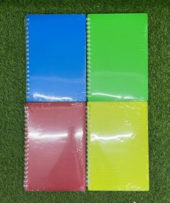 CUADERNO CON RESORTE DE COLOR LISO B5 80HOJAS 18*26CM 1UND / 90428-32