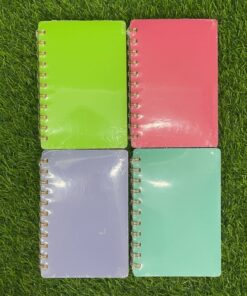 LIBRETA CON RESORTE DE COLOR LISO A6 80HOJAS 10.4*14.5CM 1UND / 90428-38