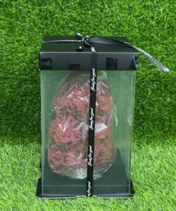 Alternative view of DECORACIÓN ROSA CON CAJA DISEÑO OSO 25CM 1UND 90435-2
