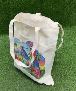 Alternative view of BOLSA TELA CON LETRA PURA VIDA DISEÑO VOLCÁN Y PERICO 40*35CM 1UND / 90438-77