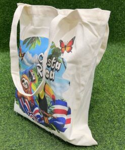 Alternative view of BOLSA TELA CON LETRA PURA VIDA DISEÑO TUCÁN / PEREZOSO / PERICO 40*35CM 1UND / 90438-80
