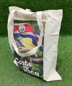 Alternative view of BOLSA TELA CON LETRA PURA VIDA DISEÑO BANDERA C.R / VOLCÁN / PEREZOSO 40*35CM 1UND / 90438-81