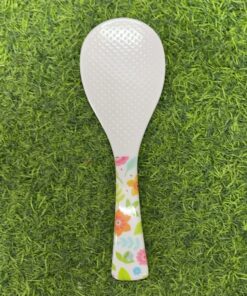 CUCHARA MELAMINA PARA ARROZ CON DISEÑO FLOR 1UND / 90121-132