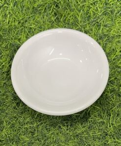 TACITA PARA SALSA MELAMINA DE COLOR BLANCO REDONDO 1UND / 90121-138