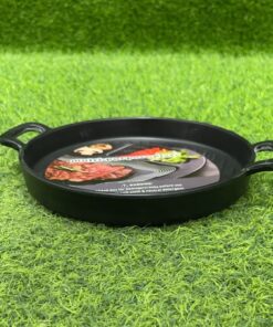 Alternative view of PLATO MELAMINA CON AGARRADERA COLOR NEGRO REDONDO 8″ 1UND / 90161-102