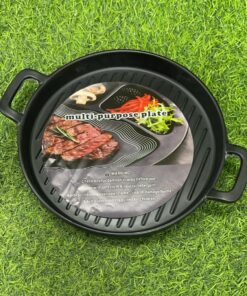 PLATO MELAMINA CON AGARRADERA COLOR NEGRO REDONDO 8″ 1UND / 90161-102