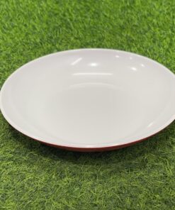 PLATO MELAMINA DE COLOR ROJO REDONDO 1UND / 90161-110