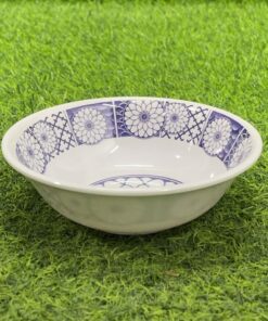 TAZA MELAMINA DE FLOR CON COLOR AZUL REDONDO 1UND / 90161-114