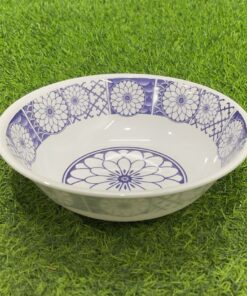 TAZA MELAMINA DE FLOR CON COLOR AZUL REDONDO 1UND / 90161-116