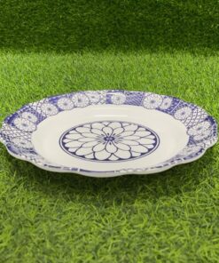 Alternative view of PLATO MELAMINA DE FLOR CON COLOR AZUL REDONDO 1UND / 90161-118