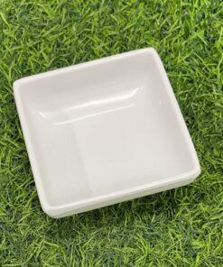 Alternative view of TACITA PARA SALSA MELAMINA DE CUADRADO COLOR BLANCO 1UND / 90161-135