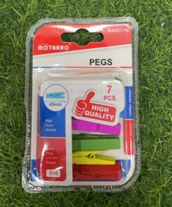 PRENSA PARA LIBRO DE MADERA DE COLORES 45MM 1UND (7PCS) MA001-10