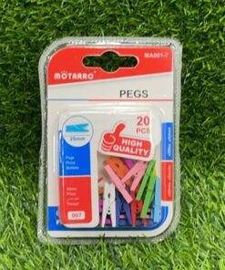 PRENSA PARA LIBRO DE MADERA DE COLORES 25MM 1UND (20PCS) / MA001-7