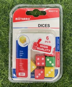 DADOS DE COLORES 15MM 1UND (6PCS) / MA017-6