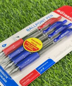 Alternative view of SET DE LAPICEROS 3 AZUL + 1 ROJO 1.0MM 1UND (4PCS) / MC008-9