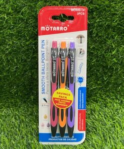 SET DE LAPICEROS DE COLOR ROSADO/MORADO/ANARANJADO 0.7MM 1UND (3PCS) / MC020-14