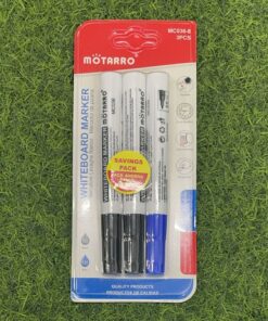 SET DE MARCADOR DE PIZARRA COLOR NEGRO+AZUL 3.0MM 1UND (3PCS) / MC036-8