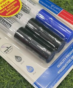 Alternative view of SET DE MARCADOR DE PIZARRA COLOR NEGRO+AZUL 3.0MM 1UND (3PCS) / MC036-8