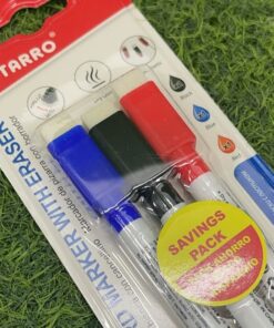 Alternative view of SET DE MARCADOR DE PIZARRA BLANCA COLOR NEGRO+AZUL+ROJO 2.0MM 1UND (3PCS) / MC039-2