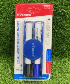 SET DE MARCADOR COLOR AZUL DE PIZARRA Y BORRADOR 2-3MM 1UND (3PCS) / MC040-2