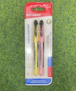 SET DE RESALTADOR COLOR ROSADO+AMARILLO 1/4MM 1UND (2PCS) / MC046-11