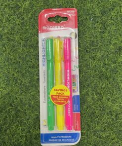 SET DE RESALTADOR COLOR VERDE+AMARILLO+ROSADO 1/4MM 1UND (3PCS) / MC090